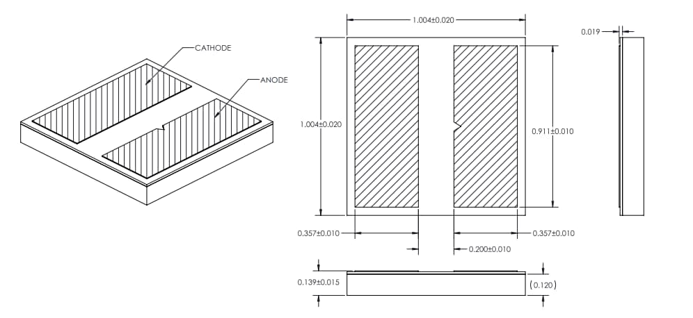Mechanical Drawing - Lumileds LUXEON UV FC LEDs